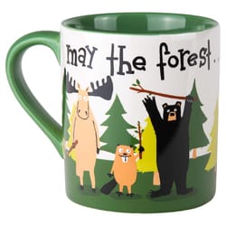 Little Blue House Green Ceramic May The Forest Be Coffee Mug 1 pk