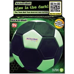 KickerBall Swerve Sports Glow In The Dark Soccer Ball White/Black 1 pc