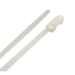 Steel Grip 8 in. L White Cable Tie 100 pk
