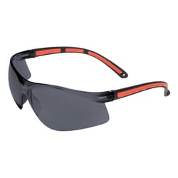 Global Vision Matrix One Piece Lens Safety Sunglasses Smoke Lens Black/Orange Frame 1 pc
