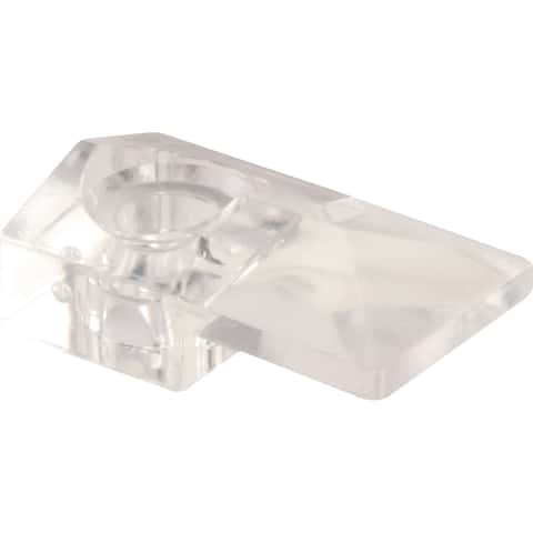 Prime-Line 1/4 in., Plastic, Clear Locking Shelf Pegs (6-pack) R