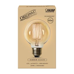 Feit The Original 60 W G25 Vintage Incandescent Bulb E26 (Medium) Soft White 1 pk