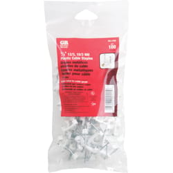 Gardner Bender 3/4 in. W Plastic Insulated Cable Staple 100 pk