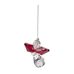 Woodstock Chimes Crystal Guardian Angel Garnet Wind Chime