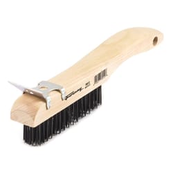 Forney 10-1/4 in. L X 2.75 in. W Scratch Brush Wood 1 pc