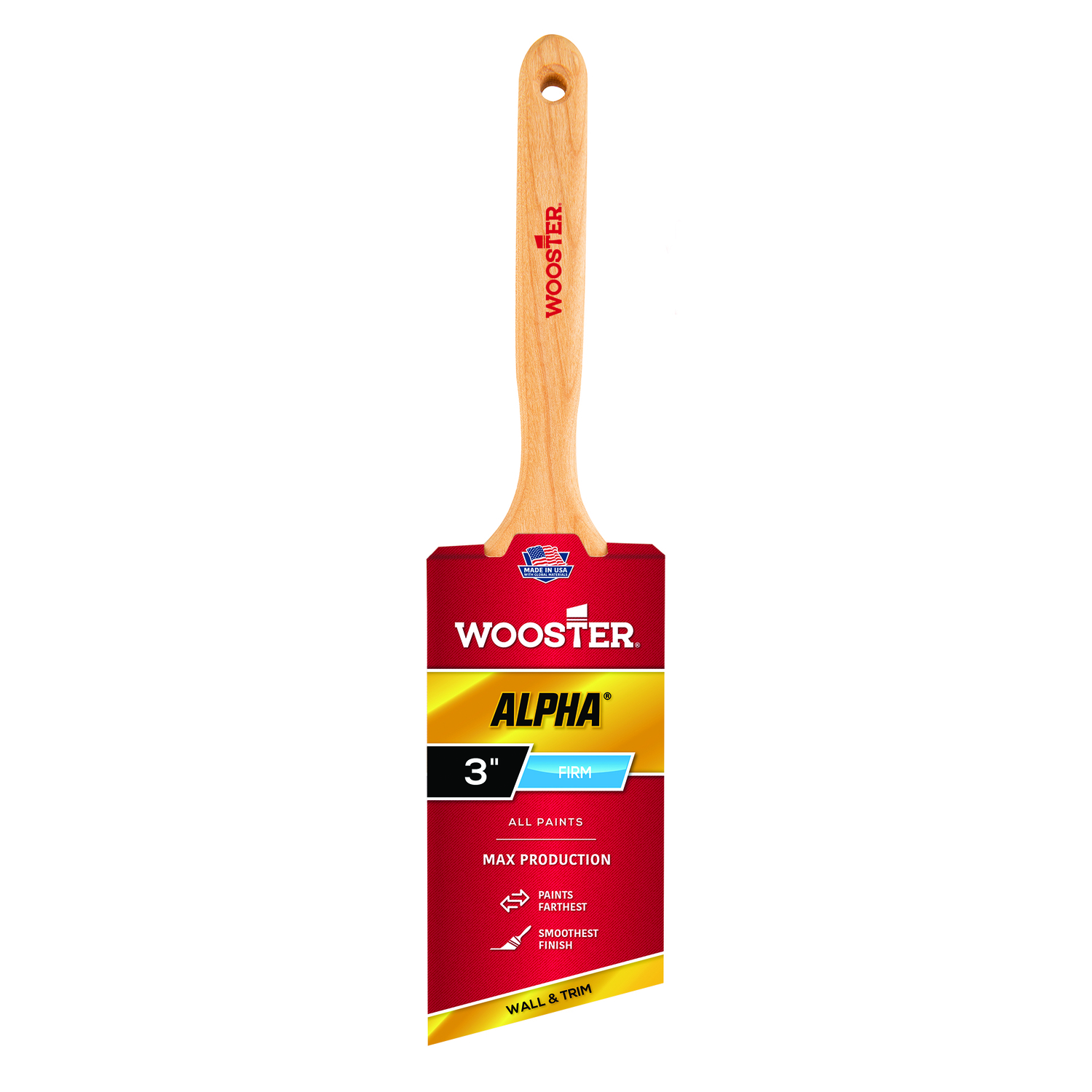 Photos - Putty Knife / Painting Tool Wooster Alpha 3 in. Angle Paint Brush 4231-3