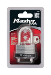 Master Lock 1-3/32 in. H X 1-1/32 in. W X 1-3/4 in. L Laminated Steel Warded Locking Warded Padlock