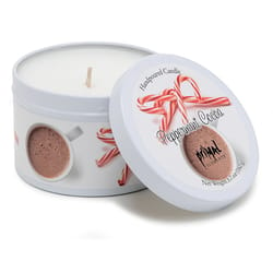 Primal Elements White Peppermint Cocoa Scent Tin Can Candle