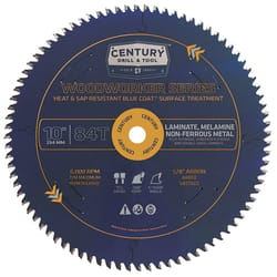 Century Drill & Tool 10 in. D X 5/8 in. Woodworker Series Carbide Tipped Saw Blade 84 teeth 1 pc