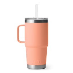 YETI Rambler 25 oz Lowcountry Peach BPA Free Straw Mug