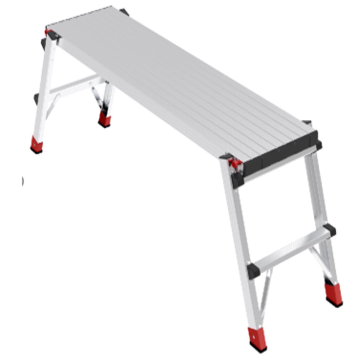 Lift Ladders Aluminum Silver Work Platform 1 pk Sansujyuku sansujyuku.com