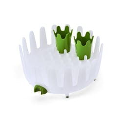 Chef'n DishGarden White Plastic Dish Rack