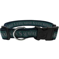 Pets First Team Colors Seattle Mariners Nylon Dog Collar X-Large