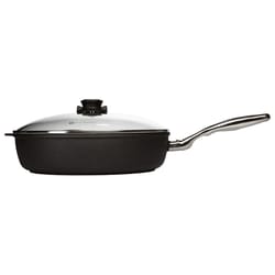 Swiss Diamond Cast Aluminum Saute Pan 12.5 in. 5.8 qt Black