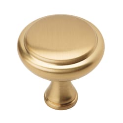 Amerock E Trad Round Cabinet Knob 1-1/4 in. D Champagne Bronze 6 pk