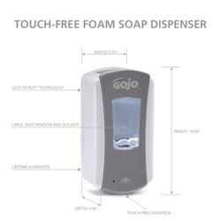 Gojo 1200 ml Wall Mount Touch Free Foam Dispenser