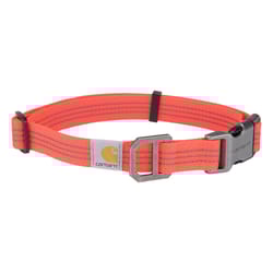 Carhartt Coral Glow Solid Nylon Dog Collar Medium