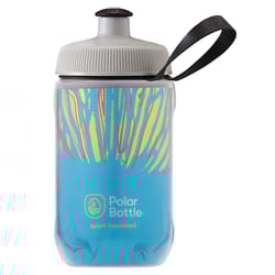 Polar Bottle 12 oz Azure Blue BPA Free Fireworks Insulated Water Bottle