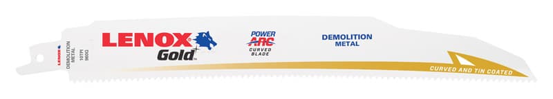 Photos - Jigsaw Blade Lenox Gold 9 in. Bi-Metal Reciprocating Saw Blade 10 TPI 5 pk 21089960GR 