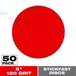 Diablo StickFast 5 in. Ceramic Blend Adhesive Sanding Disc 120 Grit Fine 50 pk
