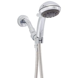 Whedon Champagne Massage Polished Chrome Plastic 5 settings Handheld Showerhead 2 gpm