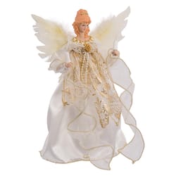 Kurt S. Adler Incandescent Gold/Ivory Angel Tree Topper