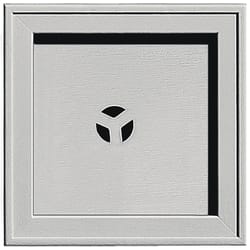 Builders Edge 7-3/4 in. H X 7.75 in. W X 1 in. L Unfinished Gray Vinyl Mounting Block