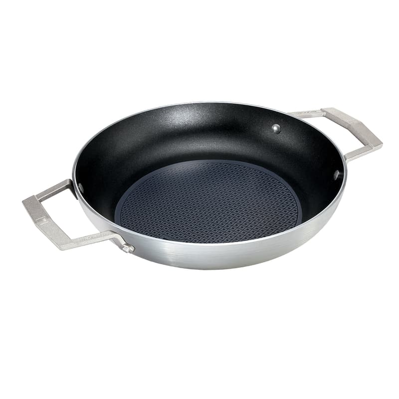 Moneta Pro Protection Aluminum Saute Pan 13 in. 3.75 qt Silver Sansujyuku sansujyuku.com