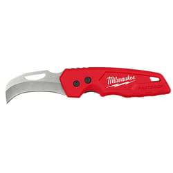 Milwaukee Fastback 7 in. Press and Flip Folding Pocket Knife Red 1 pk