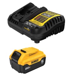 DeWalt 20V MAX DCB205C 5 Ah Lithium-Ion Battery and Charger Starter Kit 2 pc