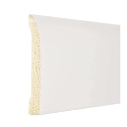 Inteplast Building Products 5/16 in. H X 2-3/8 in. W X 8 ft. L Prefinished White Polystyrene Trim