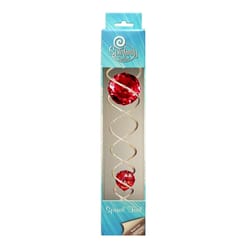 Spinfinity Designs Multi-color Stainless Steel 13.62 in. Gold/Red Twister Outdoor Spinner