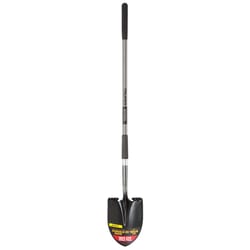 Truper Tru Pro 58 in. Steel Round Digging Shovel Steel Handle