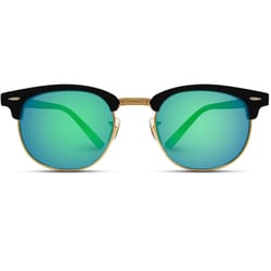 WearMe Pro Black Frame Green Lens Sunglasses