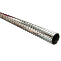 Knape & Vogt 144 in. L X 1-5/16 in. D Chrome Steel Closet Rod