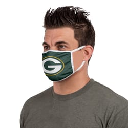 FOCO Household Multi-Purpose Green Bay Packers Face Mask Multicolored 1 pk