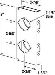 Prime-Line 9 in. H X 3.875 in. L Brass-Plated Brass Brass Lock and Door Reinforcer