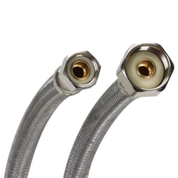 Fluidmaster 3/8 in. Compression X 1/2 in. D FIP 36 in. Braided Stainless Steel Faucet Supply Line