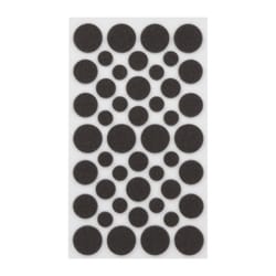 Softtouch Felt Self Adhesive Protective Pad Brown Round Assorted in. W 46 pk