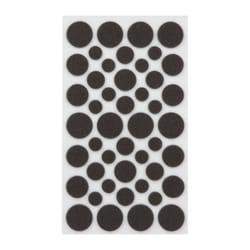 Softtouch Felt Self Adhesive Protective Pad Brown Round Assorted in. W 46 pk