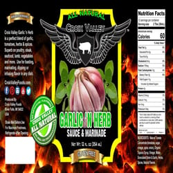 Croix Valley Foods Garlic'n Herb Sauce 12 oz