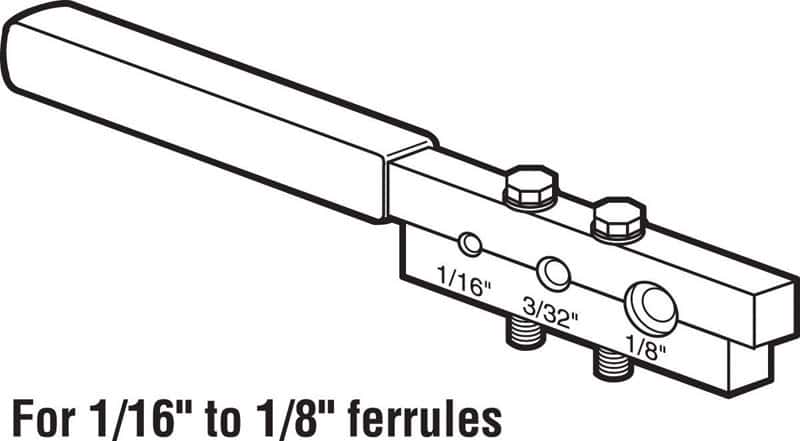 Prime-Line 4.9 in. W X 1 in. L Steel Swage-It Tool Prime-Line 4.9 in. W X 1 in. L Steel Swage-It Tool