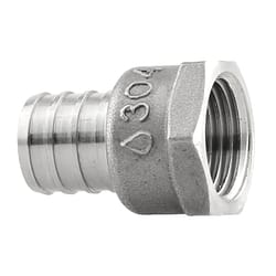 Boshart Industries 3/4 in. PEX X 1/2 in. D FPT Stainless Steel Adapter