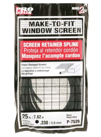 Prime-Line 0.23 in. D X 25 in. L Screen Spline
