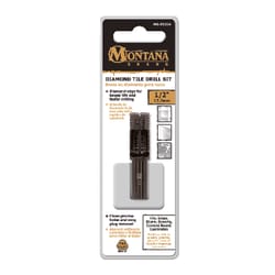 Montana Brand 1/2 in. Alloy Steel Drill Bit 3-Flat Shank 1 pc