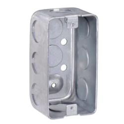 Southwire Old Work 13 cu in Rectangle Galvanized Steel 1 gang Outlet Box Gray