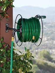 Yard Butler 75 ft. Silver Wall Mounted Hose Reel
