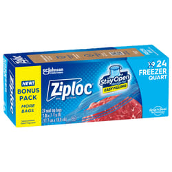 Ziploc Grip 'n Seal Technology Clear Freezer Bag 24 pk