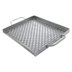 GrillPro Stainless Steel Grill Topper 16 in. L X 11 in. W 1 pk