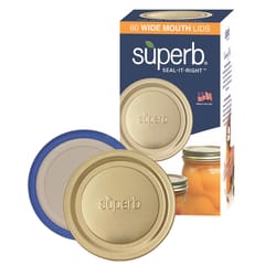 Superb Wide Mouth Canning Lid 60 pk